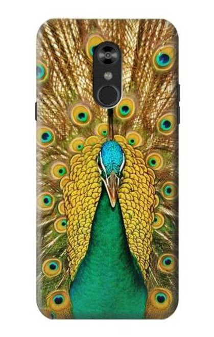 S0513 Peacock Funda Carcasa Case para LG Q Stylo 4, LG Q Stylus