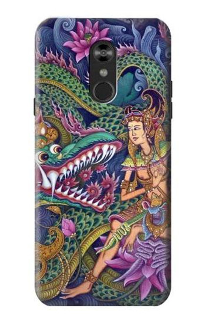 S1240 Bali Painting Funda Carcasa Case para LG Q Stylo 4, LG Q Stylus