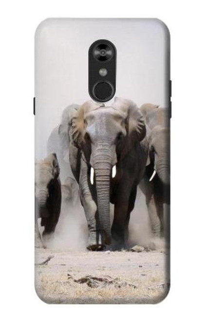 S3142 African Elephant Funda Carcasa Case para LG Q Stylo 4, LG Q Stylus