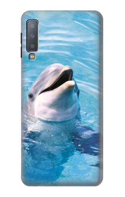S1291 Dolphin Funda Carcasa Case para Samsung Galaxy A7 (2018)