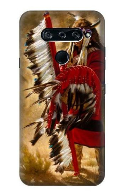 S0817 Red Indian Funda Carcasa Case para LG V40, LG V40 ThinQ