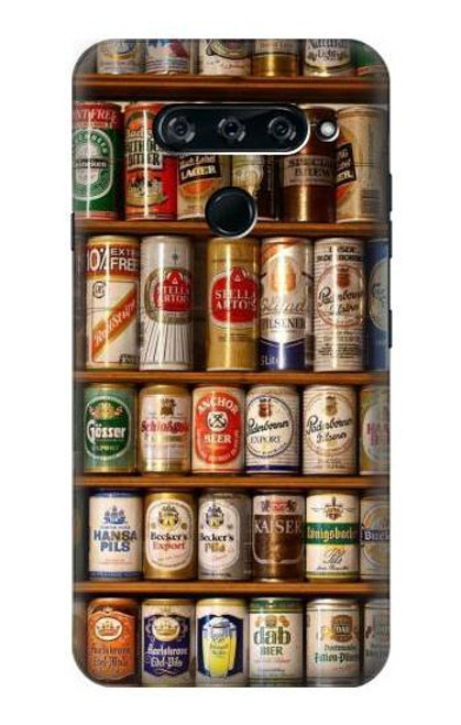 S0983 Beer Cans Collection Funda Carcasa Case para LG V40, LG V40 ThinQ