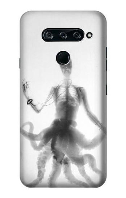 S1432 Skull Octopus X-ray Funda Carcasa Case para LG V40, LG V40 ThinQ