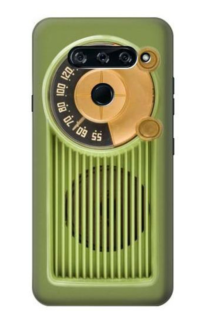 S2656 Vintage Bakelite Radio Green Funda Carcasa Case para LG V40, LG V40 ThinQ