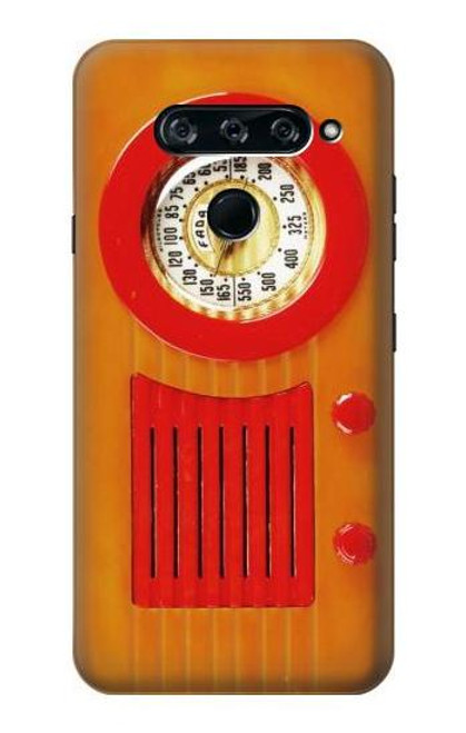 S2780 Vintage Orange Bakelite Radio Funda Carcasa Case para LG V40, LG V40 ThinQ