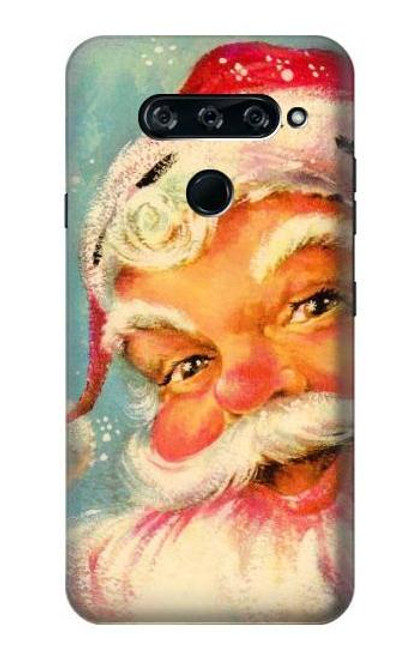 S2840 Christmas Vintage Santa Funda Carcasa Case para LG V40, LG V40 ThinQ