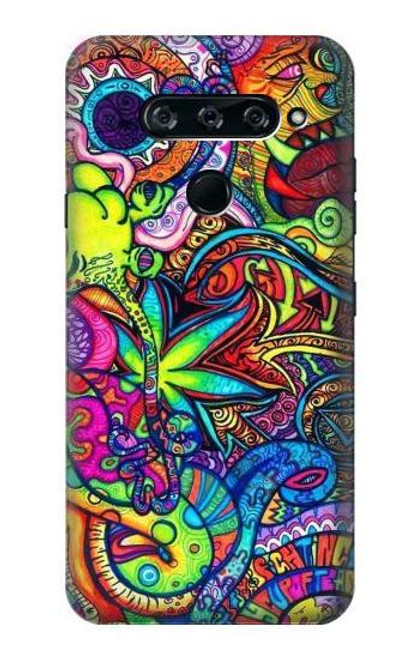 S3255 Colorful Art Pattern Funda Carcasa Case para LG V40, LG V40 ThinQ