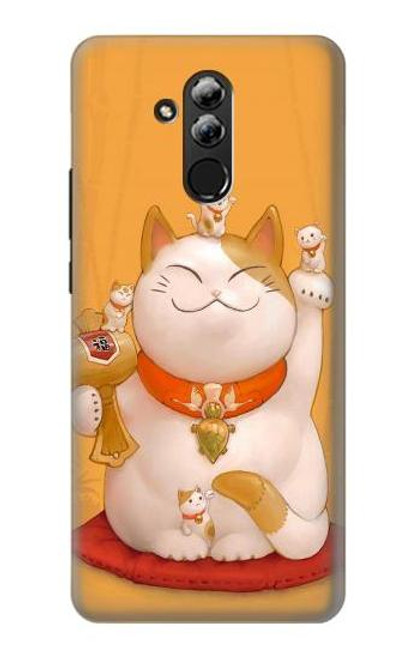 S1217 Maneki Neko Lucky Cat Funda Carcasa Case para Huawei Mate 20 lite