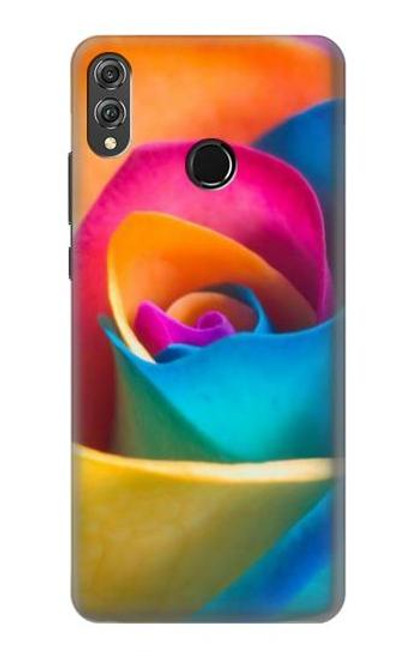 S1671 Rainbow Colorful Rose Funda Carcasa Case para Huawei Honor 8X