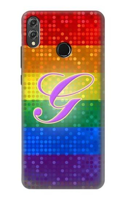 S2899 Rainbow LGBT Gay Pride Flag Funda Carcasa Case para Huawei Honor 8X
