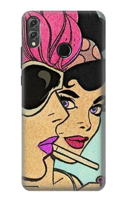 S3171 Girls Pop Art Funda Carcasa Case para Huawei Honor 8X