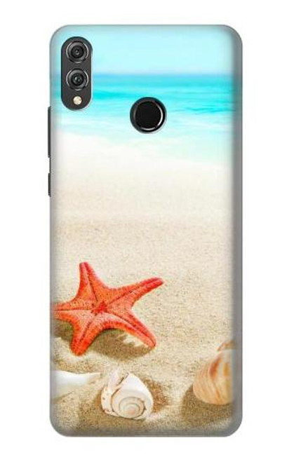 S3212 Sea Shells Starfish Beach Funda Carcasa Case para Huawei Honor 8X