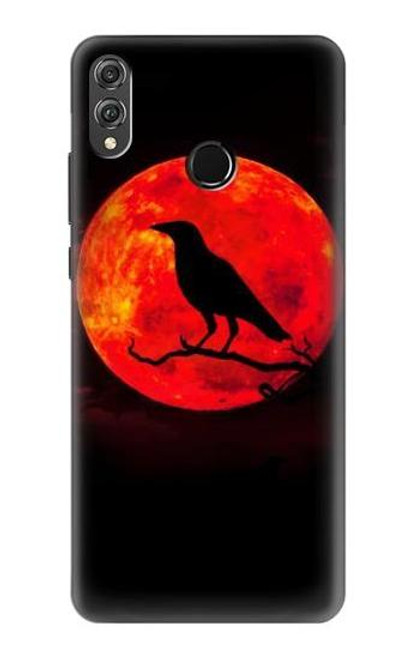 S3328 Crow Red Moon Funda Carcasa Case para Huawei Honor 8X