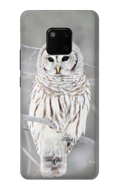 S1566 Snowy Owl White Owl Funda Carcasa Case para Huawei Mate 20 Pro