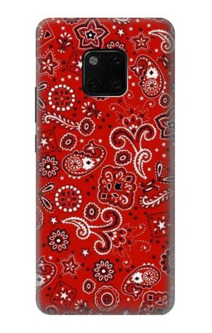 S3354 Red Classic Bandana Funda Carcasa Case para Huawei Mate 20 Pro