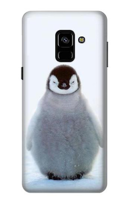 S1075 Penguin Ice Funda Carcasa Case para Samsung Galaxy A8 (2018)