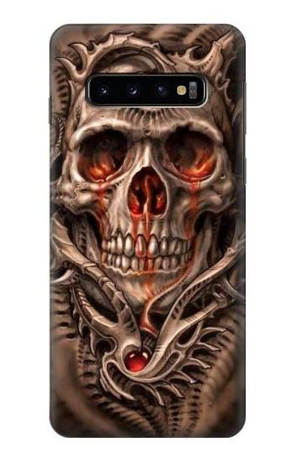S1675 Skull Blood Tattoo Funda Carcasa Case para Samsung Galaxy S10