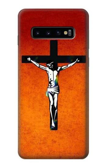 S2421 Jesus Christ On The Cross Funda Carcasa Case para Samsung Galaxy S10