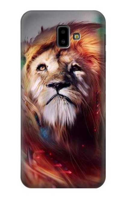 S0691 Leo Paint Funda Carcasa Case para Samsung Galaxy J6+ (2018), J6 Plus (2018)