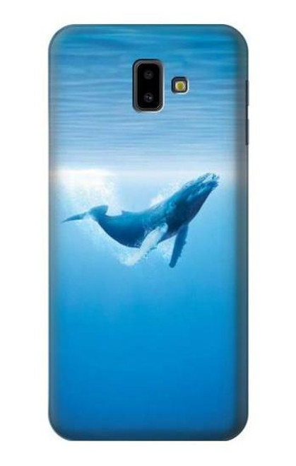 S0843 Blue Whale Funda Carcasa Case para Samsung Galaxy J6+ (2018), J6 Plus (2018)