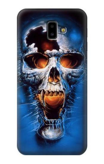 S1462 Vampire Skull Funda Carcasa Case para Samsung Galaxy J6+ (2018), J6 Plus (2018)