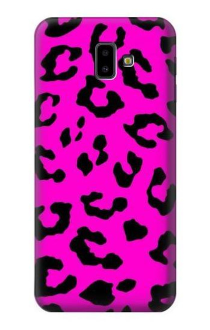 S1850 Pink Leopard Pattern Funda Carcasa Case para Samsung Galaxy J6+ (2018), J6 Plus (2018)