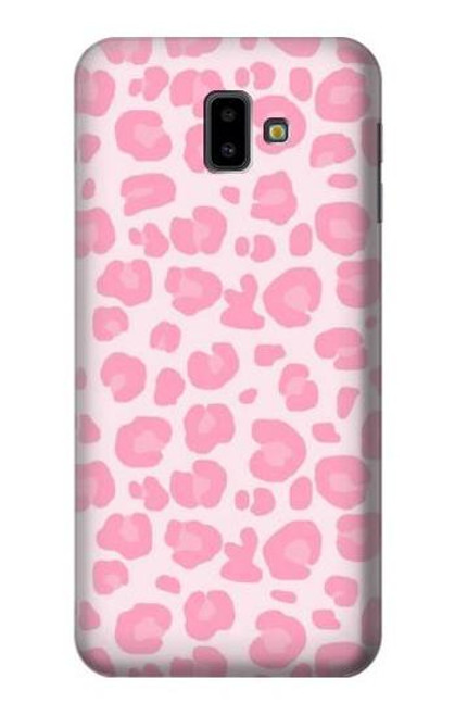 S2213 Pink Leopard Pattern Funda Carcasa Case para Samsung Galaxy J6+ (2018), J6 Plus (2018)