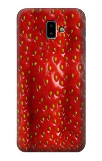 S2225 Strawberry Funda Carcasa Case para Samsung Galaxy J6+ (2018), J6 Plus (2018)