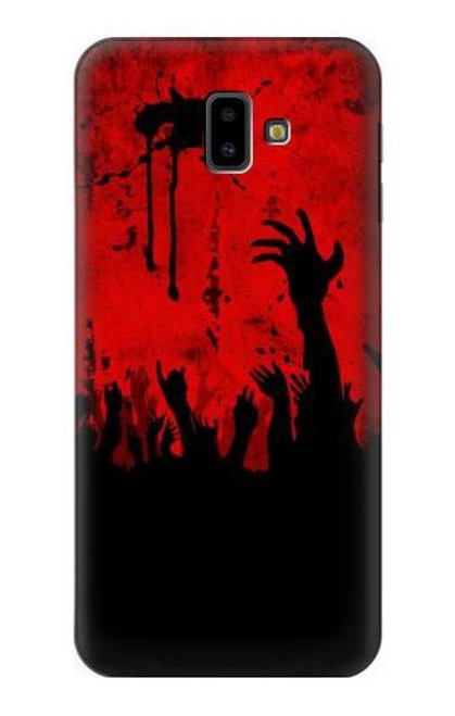 S2458 Zombie Hands Funda Carcasa Case para Samsung Galaxy J6+ (2018), J6 Plus (2018)