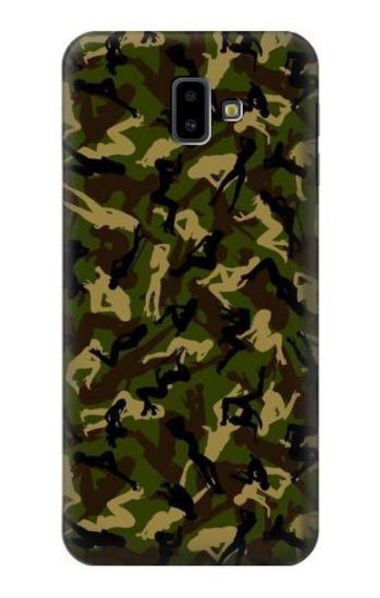 S3356 Sexy Girls Camo Camouflage Funda Carcasa Case para Samsung Galaxy J6+ (2018), J6 Plus (2018)