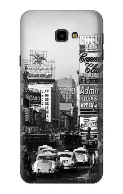 S0182 Old New York Vintage Funda Carcasa Case para Samsung Galaxy J4+ (2018), J4 Plus (2018)