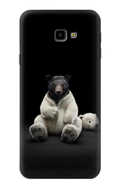 S0878 Black Bear Funda Carcasa Case para Samsung Galaxy J4+ (2018), J4 Plus (2018)