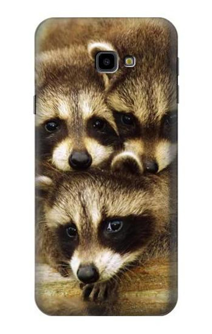 S0977 Baby Raccoons Funda Carcasa Case para Samsung Galaxy J4+ (2018), J4 Plus (2018)