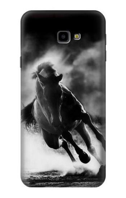 S1860 Running Horse Funda Carcasa Case para Samsung Galaxy J4+ (2018), J4 Plus (2018)