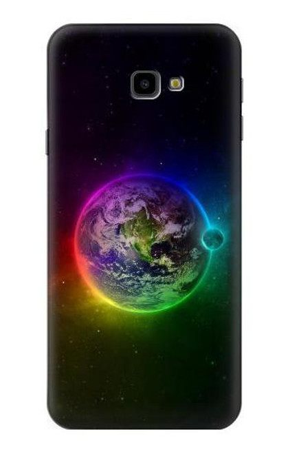 S2570 Colorful Planet Funda Carcasa Case para Samsung Galaxy J4+ (2018), J4 Plus (2018)