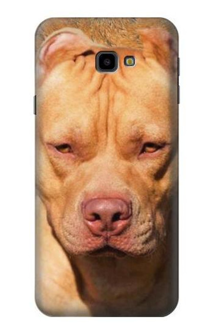 S2903 American Pitbull Dog Funda Carcasa Case para Samsung Galaxy J4+ (2018), J4 Plus (2018)