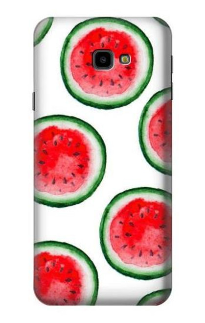 S3236 Watermelon Pattern Funda Carcasa Case para Samsung Galaxy J4+ (2018), J4 Plus (2018)