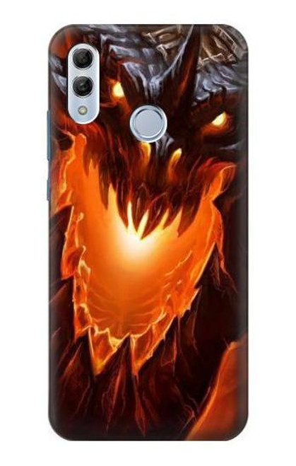 S0414 Fire Dragon Funda Carcasa Case para Huawei Honor 10 Lite, Huawei P Smart 2019