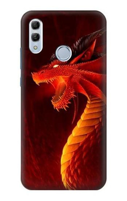 S0526 Red Dragon Funda Carcasa Case para Huawei Honor 10 Lite, Huawei P Smart 2019