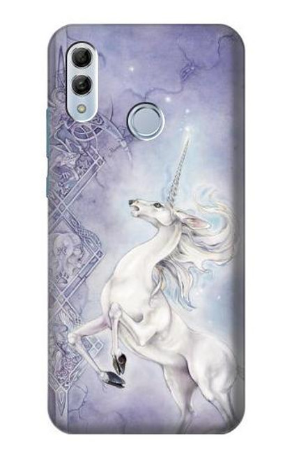 S1134 White Horse Unicorn Funda Carcasa Case para Huawei Honor 10 Lite, Huawei P Smart 2019