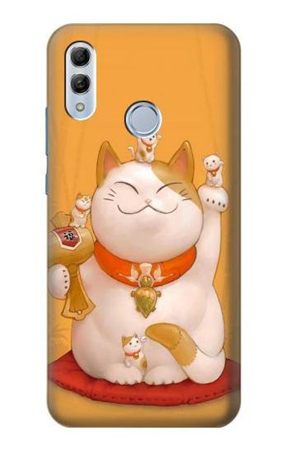S1217 Maneki Neko Lucky Cat Funda Carcasa Case para Huawei Honor 10 Lite, Huawei P Smart 2019