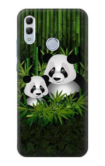 S2441 Panda Family Bamboo Forest Funda Carcasa Case para Huawei Honor 10 Lite, Huawei P Smart 2019