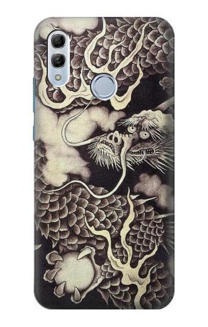 S2719 Japan Painting Dragon Funda Carcasa Case para Huawei Honor 10 Lite, Huawei P Smart 2019