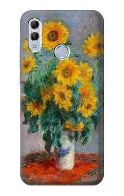 S2937 Claude Monet Bouquet of Sunflowers Funda Carcasa Case para Huawei Honor 10 Lite, Huawei P Smart 2019