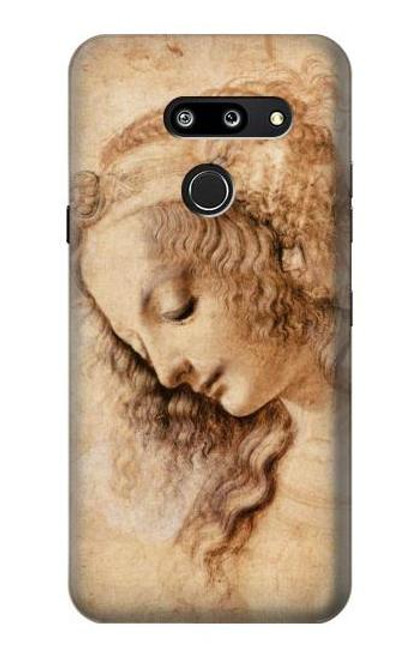 S1045 Leonardo da Vinci Woman's Head Funda Carcasa Case para LG G8 ThinQ