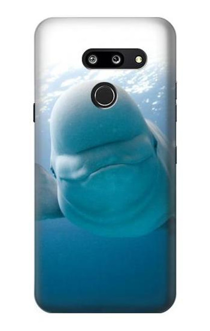 S1801 Beluga Whale Smile Whale Funda Carcasa Case para LG G8 ThinQ