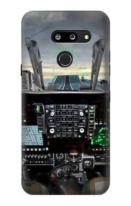 S2435 Fighter Jet Aircraft Cockpit Funda Carcasa Case para LG G8 ThinQ