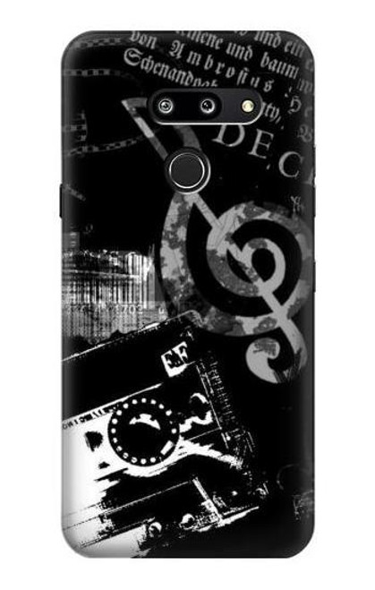 S3197 Music Cassette Note Funda Carcasa Case para LG G8 ThinQ