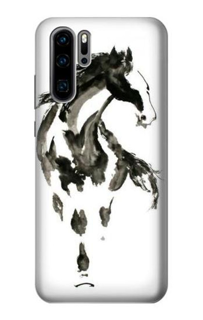 S1031 Horse Paintbrush Funda Carcasa Case para Huawei P30 Pro