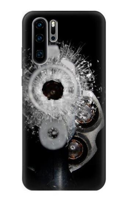 S2387 Gun Bullet Hole Glass Funda Carcasa Case para Huawei P30 Pro